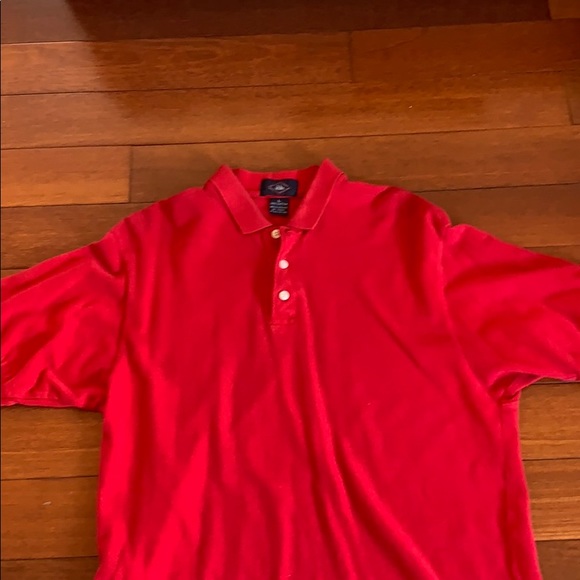 Red short sleeve polo simple wear size large clean - Picture 4 of 5